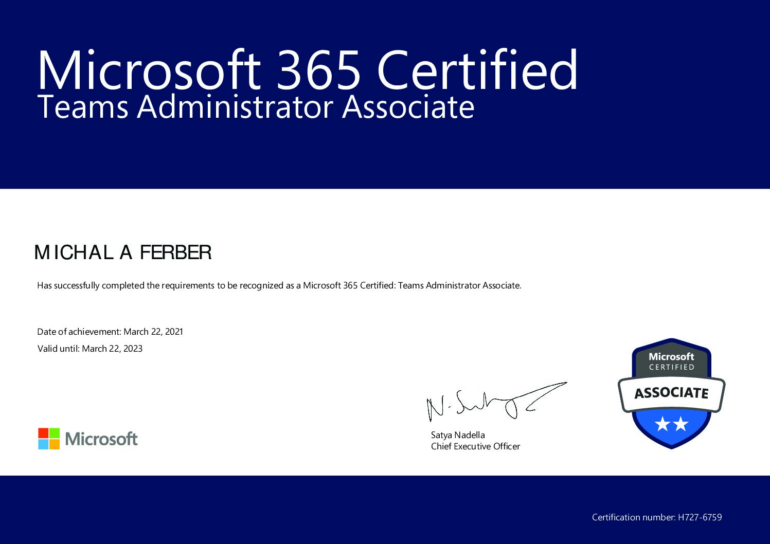 Microsoft 365 Certified: Teams Administrator Associate