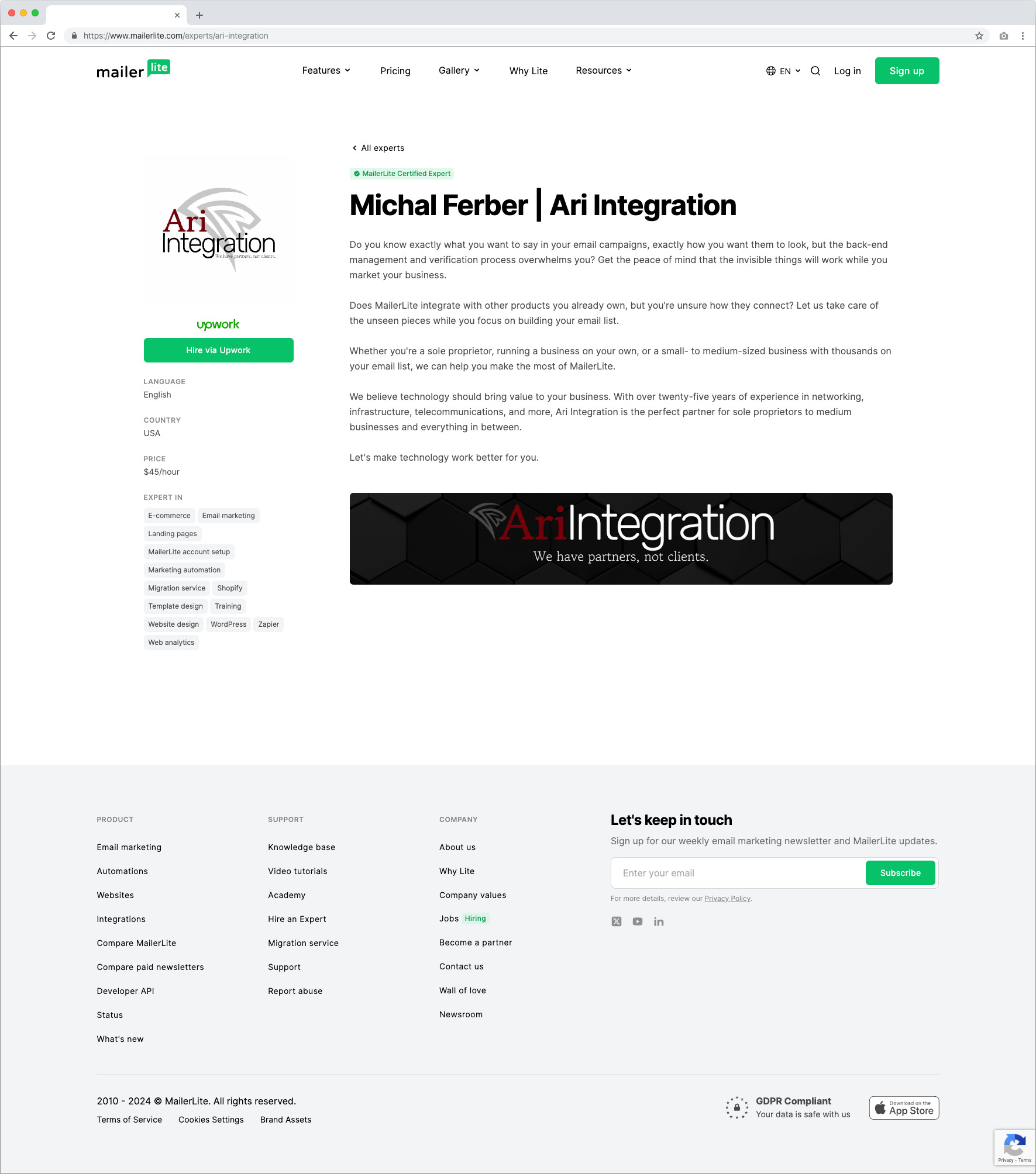 MailerLite Expert